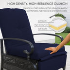 Kozyard Adjustable Outdoor Reclining Lounge Chair, Cushioned Patio Chaise Lounge - Image 3