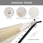 SUNCREAT 2-in-1 Hammocks Convertible Portable Double Hammock - Image 5