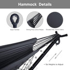 SUNCREAT 2-in-1 Hammocks Convertible Portable Double Hammock - Image 4
