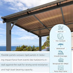 AECOJOY 16' x 12' Gazebo Outdoor Pergola - Image 5