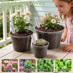 8/6/4 Inch Clear Plant Nursery Pots 15 Pack, Transparent Plastic Plant Pot - Image 6
