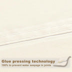 SUNNY GUARD Waterproof Sun Shade Sail 5'x7'x8.6' Cream Right Triangle UV Block - Image 4