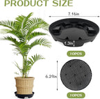 7.16” Self Watering Planter Insert, 10 Pack Invisible Hanging Basket Drip Pan - Image 2