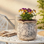 Ceramic Pots for Plants, Vintage Plant Pot - Image 2