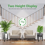 OERGKE 2 Pack Plant Stand Indoor, Adjustable Bamboo Mid Century Modern Plants - Image 4