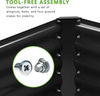 2PCS 8x4x1FT Galvanized Raised Garden Bed, Planter Raised Beds-Metal Garden Box - Image 6