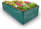GARDMAX 8x4x2FT Galvanized Raised Garden Bed Kit, Metal Planter Boxes Outdoor by ChooseGardmaxforbetterlife