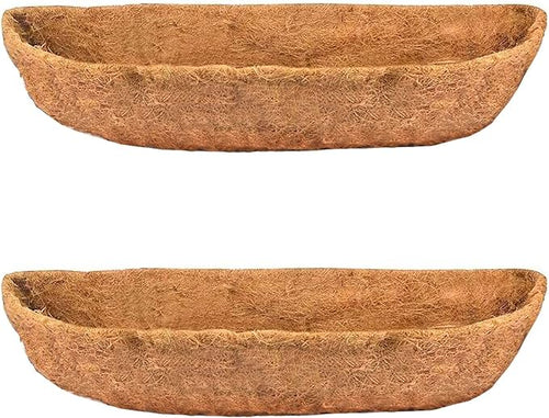 2pcs 48" Garden Coconut Planter Liners Preformed Window Box Liners Natural by boUod