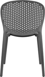 2xhome Set of 3 Patio Dining Chairs | Modern Stackable Outdoor Pool Side Chair - Image 8
