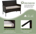 PayLessHere 4 Pieces Patio Furniture Set Rattan Outside Furniture Wicker Sofa - Image 5