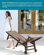 Ciokea Outdoor Lounge Chair Set of 4, All Weather Patio Chaise Lounge Chair - Image 6