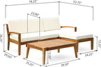 Christopher Knight Home Grenada Sectional Sofa Set | 5-Piece 3-Seater | - Image 9