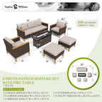 Sophia & William Patio Furniture Set - Image 6