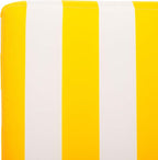 SAFAVIEH Outdoor Collection Gillian Heather Tan & Yellow Stripe Chaise Lounge - Image 9