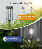 Solar Pathway Lights Outdoor, 6 Pack Bright Solar Lights Outdoor, Auto On/Off - Image 7