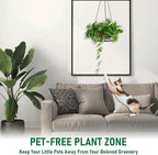4-Pack Metal Hanging Planters for Outdoor Plants - Image 6