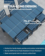 5-Piece Blue Outdoor Dining Set - Image 2