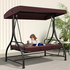 3-Seat Outdoor Patio Swing Glider - Image 5