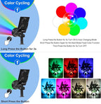 T-SUN Solar Spotlights, Color Changing 7 LED Waterproof Solar Garden Lights - Image 2