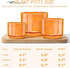 EFISPSS Ceramic Plant Pots, 4+5+6 Inch Ceramic Indoor Pots - Image 3