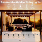 RTTY Dense-Glow Outdoor String Lights 60 ft, G40 Led Patio Globe Lights - Image 2