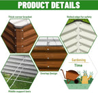SnugNiture Galvanized Raised Garden Bed 4x4x2FT Outdoor Large Metal Planter Box - Image 3