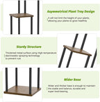 3 Tier Plant Stand Indoor Outdoor, Wood Metal Flower Shelf Pot Holder Clearance - Image 5