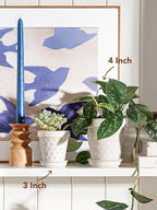 LE TAUCI Ceramic Succulent Pots, 4 Inch Small Plant Pot - Image 5