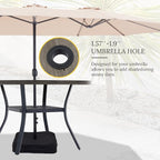 VICLLAX 47.2" Outdoor Round Patio Table - Image 4