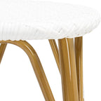 Safavieh PAT4018C Outdoor Collection Kelsey White 30-inch Bar Stool - Image 5