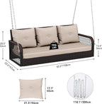YITAHOME 3-Seats Front Porch Swing - Image 6