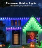 300FT Permanent Outdoor Lights for House, Smart Color Change Eaves LED Lights - Image 9