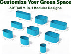 9-in-1 Galvanized Raised Garden Beds Outdoor // 8×2×2.5 ft Modular Planter - Image 2
