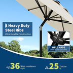 Garvee 10FT Patio Umbrella - Image 6