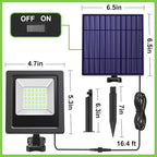 Solar Lights Outdoor Solar Flood Dusk to Dawn Lights 4400mAh 3000K Warm White - Image 4