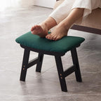Foot Stool, Bamboo Small Sofa Foot Rest Under Desk, Extra Seating by Kitsanery