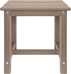 Adirondack Square Side Table, one-Tier Outdoor end Table, Patio Side Table - Image 8