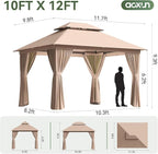Aoxun 10x12 Outdoor Gazebo - Image 5