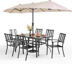 PHI VILLA 7 Piece Patio Dining Set by PHIVILLAThepioneerofcomfortablehouseholdsupplies