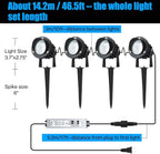20W Dusk to Dawn led Light Spotlights Outdoor, Low Voltage Warm White Outdoor - Image 7