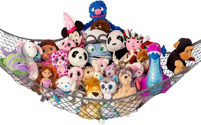 Lilly's Love Stuffed Animal Hammock | Corner Hanging Organizer, Toy Storage by LillysLove