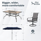 PHI VILLA Patio Dining Set - Image 9