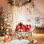 Sonyabecca LED Macrame Hammock Hanging Swinging Chair, Indoor/Outdoor Hanging - Image 8
