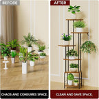 Plant Stand Indoor with Grow Light, 6-Tiered Tall Plant Stand Indoor, Metal - Image 5