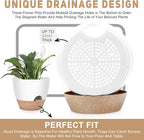 12" 10" 9" Large Self Watering Plant Pots, 3 Pack Flower Pots Planters - Image 6