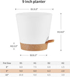 FaithLand 2-Pack 9 Inch Planter Pots - Image 2