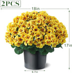 2 Pack Artificial Geranium Flowers Topitary Trees - Image 5