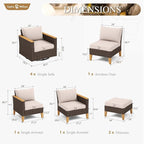 Sophia & William Patio Furniture Set - Image 7