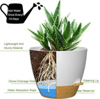 12 Inch Large Self Watering Pots, Flower Pots - Image 3