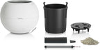 Lechuza Puro Color 50 White, Self-Watering Large Round Planter, D19.7 H15.4 in - Image 3